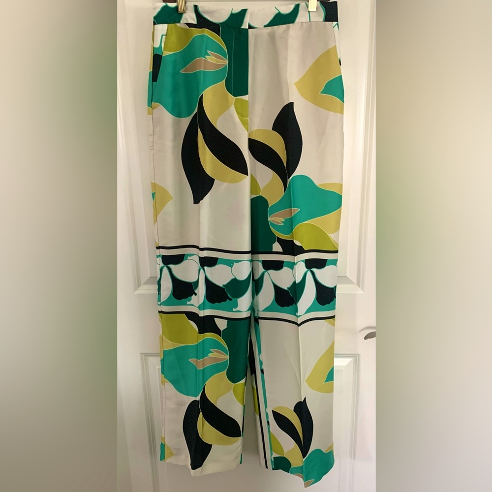 NWT Zara Printed Wide Leg Pants size L